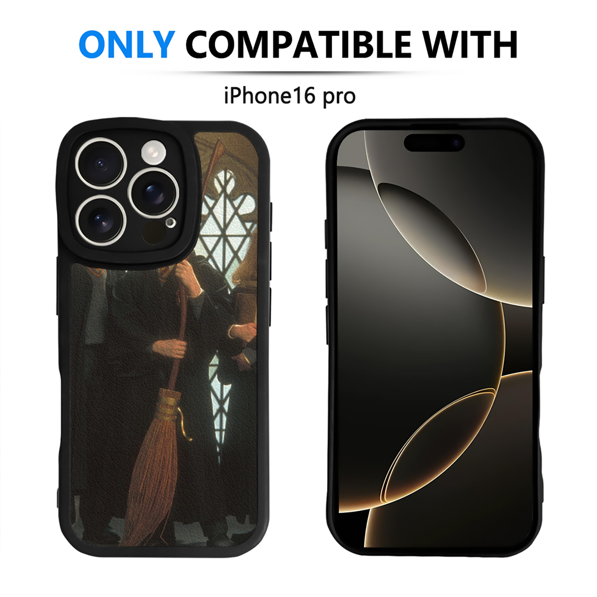（画像用） Harry Potter ハリー・ポッターシリーズ 【iPhone 16シリーズ対応】シリコンスマホケース（レザー調） 材質：シリコン